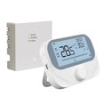 thumbnail image 4 of Wireless RF Boiler Thermostat For Tuya Smart App Programmable Room Temperature Controller With Rotary Knob Weather Humidity Display Antifreeze Function White, 4 of 7
