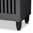 thumbnail image 3 of Baxton Studio Fernanda Armoire à Chaussures d'Entrée à 3 Portes en Bois d'Ingénierie, Gris Foncé, 3 of 10