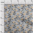 thumbnail image 2 of oneOone Velvet Yellow Fabric Floral Retro Craft Projects Decor Fabric Printed By The Yard 58 Inch Wide, 2 of 5