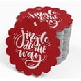 thumbnail image 4 of Inkdotpot Silver Foil Paper Hang Tags Jingle All The Way Christmas Favor Tags 50 Pieces, 4 of 6