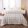 thumbnail image 3 of YIMWNYI Velvet Cotton Summer Quilt, Cooling Washed Cotton Quilt, Breathable Cotton Fiber Filling, Exquisite Pattern and Modern Style, Lightweight and Skin-Friendly Bedding, Perfect Summer Gift, 3 of 6