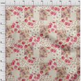 thumbnail image 4 of oneOone Rayon Brown Fabric Florals Sewing Craft Projects Fabric Prints By Yard 56 Inch Wide, 4 of 4