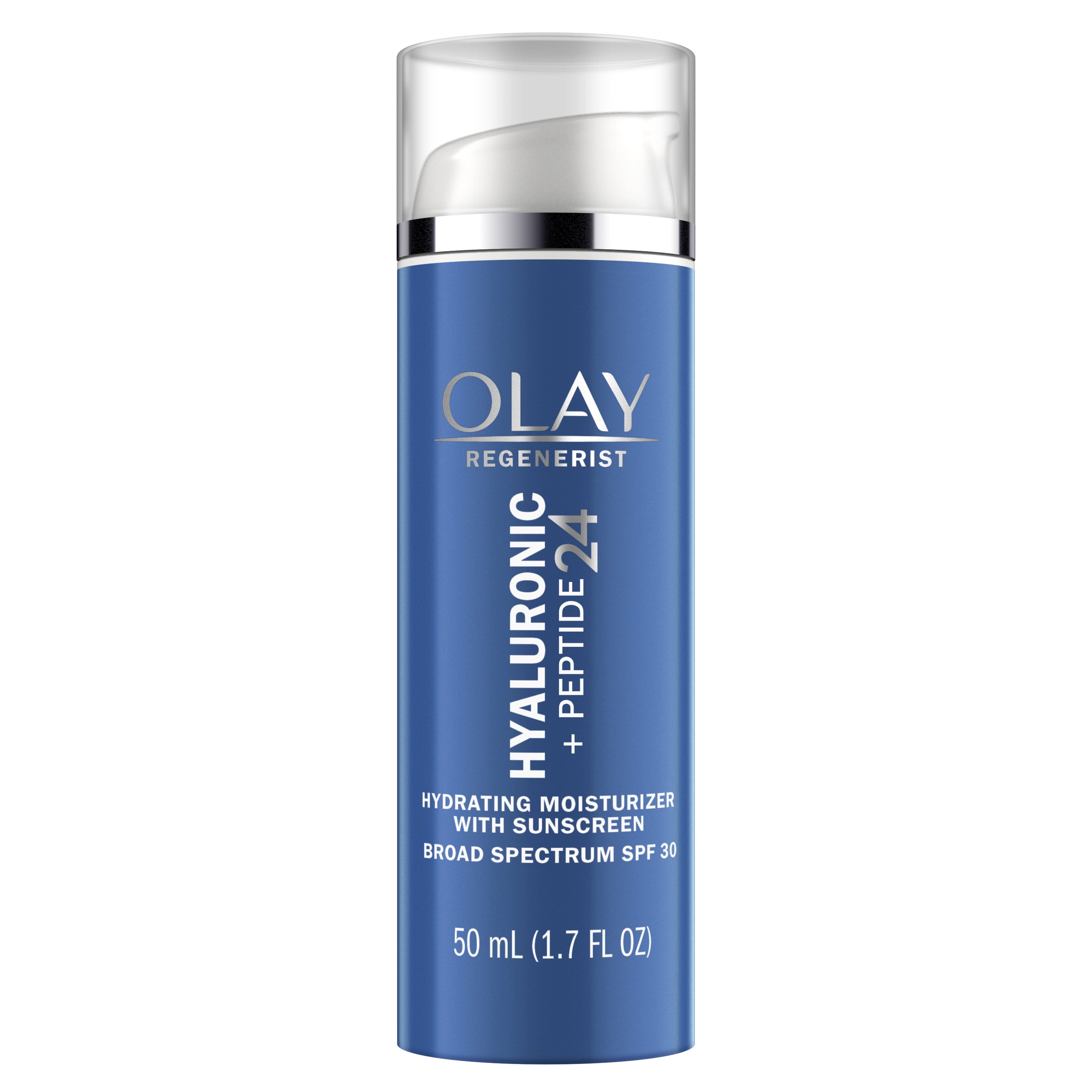 Olay Regenerist Hyaluronic + Peptide 24 Face Moisturizer, Fragrance-Free, SPF 30