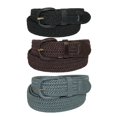 thumbnail image 1 of CTM® Ceinture Tressée Élastique Extensible (Lot de 3 Couleurs) (pour Hommes), 1 of 2