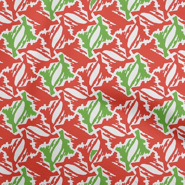 oneOone Cotton Poplin Twill Red Fabric Abstracts Craft Projects Decor Fabric Printed By The Yard 56 Inch Wide