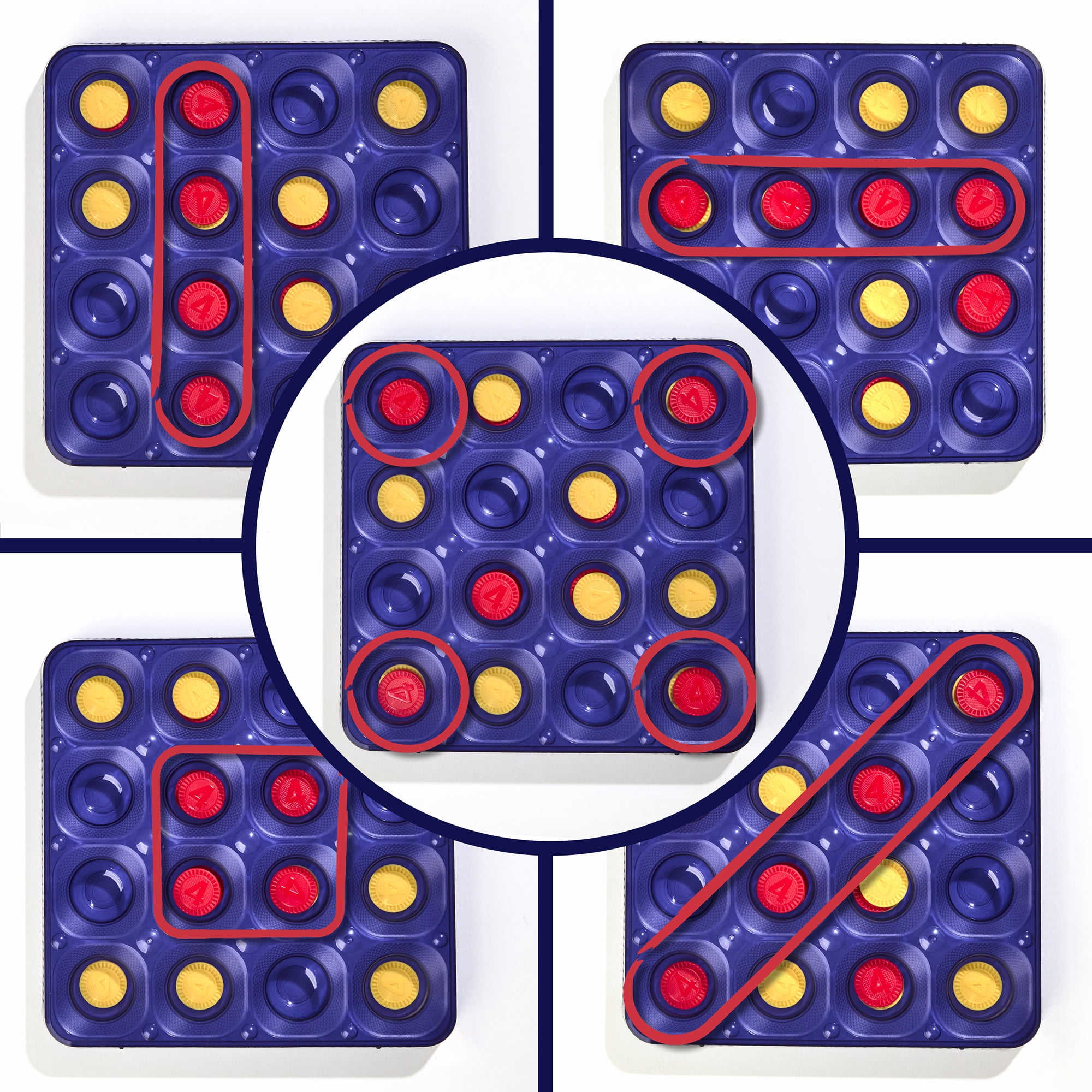 Connect 4 Frénésie, jeu de groupe familial pour enfants et adultes dès 8 ans