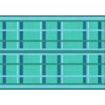 thumbnail image 1 of Ahgly Company Machine Washable Indoor Rectangle Transitional Bright Cyan Blue Area Rugs, 4' x 6', 1 of 7