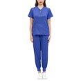 thumbnail image 1 of Milaget Ensemble d'Uniforme pour Femmes Uniforme d'Infirmière Durable Col en V Lavable en Machine Respirant m, 1 of 5