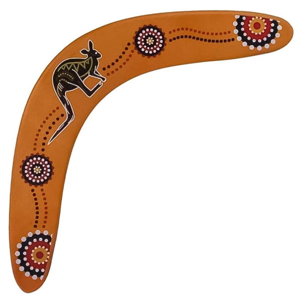HABNI 2 Boomerangs Trois Ailes Lumineux – Jeu De Lancer Pour Enfants, EVA Souple, Orange Et Jaune