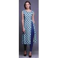 thumbnail image 4 of Bimba Printed Side Slit Straight KurtisForWomen Sleeveless Summer Kurta, 4 of 6