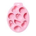 thumbnail image 2 of Oleegame 2PC Cookie Mold Fruit Modeling Silicone Mold DIY Chocolate Baking Tool Cake Mold Ice Mold Pink, 2 of 4