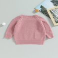 thumbnail image 3 of Baby Girl Boy Knit Pullover Sweater Fall Winter Warm Sweatshirt Tops with Pocket, 3 of 6
