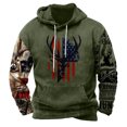 thumbnail image 2 of TIMIFIS Men Étui à Cordon Hoodie Sweatshirts Mode Décontractée d'Hiver à Manches Longues Imprimé Graphique Sweatshirt avec Poche, 2 of 3