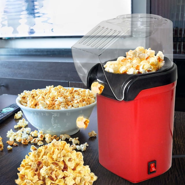 Mini Popcorn Machine Household Hot Corn Popper 1200W 26cm High for Homemade Fresh Movie Night Fun Movie Popcorn Machine