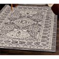 thumbnail image 4 of Linon Vintage Hamadan Power Loomed Microfiber Polyester 5'x7'6" Rug in Gray, 4 of 7
