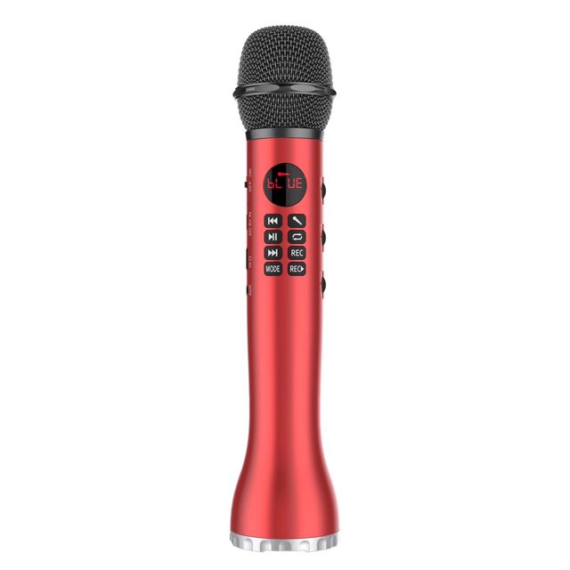 L-598 Handheld K Song Microphone Wireless Bluetooth Microphone Pocket KTV Mic Bluetooth Speaker Workhe