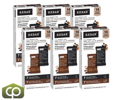 RXBAR Protein Bar Variety Pack High Protein 14 Bars x 52g, (6/Case)
