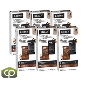RXBAR Protein Bar Boîte de variétés à haute teneur en protéines 14 Barres x 52g, (6/Case)