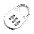 thumbnail image 1 of Gym Locker Lock, Efficient Simple Operation Shackle Combination Lock Portable  For Package For Traveller Black,Silver Gray,Blue, 1 of 1