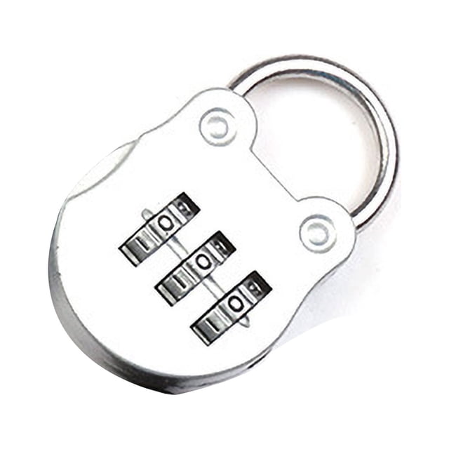 Gym Locker Lock, Efficient Simple Operation Shackle Combination Lock Portable For Package For Traveller Black,Silver Gray,Blue