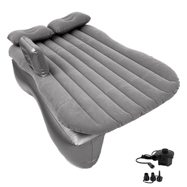 axGear Inflatable Car Travel Air Mattress Back Seat w/ Pump 2 Air Pillows Car SUV Sleeping Mattress Universal Fit