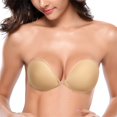 thumbnail image 1 of Wingslove Women's Reusable Strapless Self Silicone Push-up Invisible Sticky Bra, 1 of 6