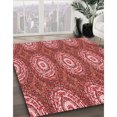 thumbnail image 3 of Ahgly Company Tapis Rectangulaire Rouge Lavable en Machine, 6 Pieds x 9 Pieds, 3 of 7