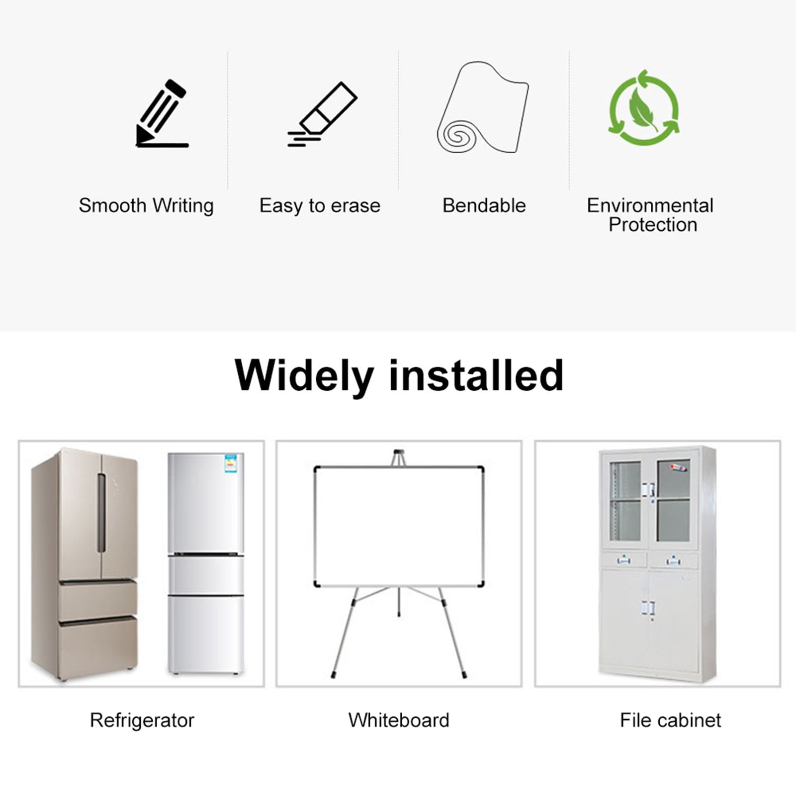 Erase Magnetic Dry Erase Board Calendar Whiteboard Refrigerator Stickers Kitchen Fridge White Board for Weekly Monthly Schedule Daily Planner To Do List