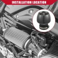 thumbnail image 2 of Unique Bargains Motorcycle Air Cleaner Filter / Intake Air Cleaner Filter for Motorcycle / Durable Carbon Fiber Pattern Rubber 28-48mm Straight / 1 Pcs Black, 2 of 7