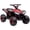 Red, variant on Aosom 12V Kids ATV with Music, Headlights, High & Low Speed, Yellow