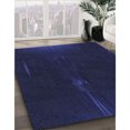 thumbnail image 3 of Ahgly Company Machine Washable Indoor Rectangle Transitional Night Blue Area Rugs, 8' x 12', 3 of 7