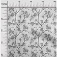 thumbnail image 2 of oneOone Viscose Chiffon Gray Fabric Floral Sewing Craft Projects Fabric Prints By Yard 42 Inch Wide, 2 of 4