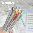 thumbnail image 3 of 5-Color Double-Ended Highlighter Pens, No Bleed Gel Ink Markers for Students, 10ml Non Paper Highlighters with Dual Tips for Note Taking Journaling, 3 of 6