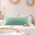 thumbnail image 2 of PiccoCasa Brushed Microfiber Pillowcase Body Pillow Pillowcase, Queen Spa Blue, 2 of 9