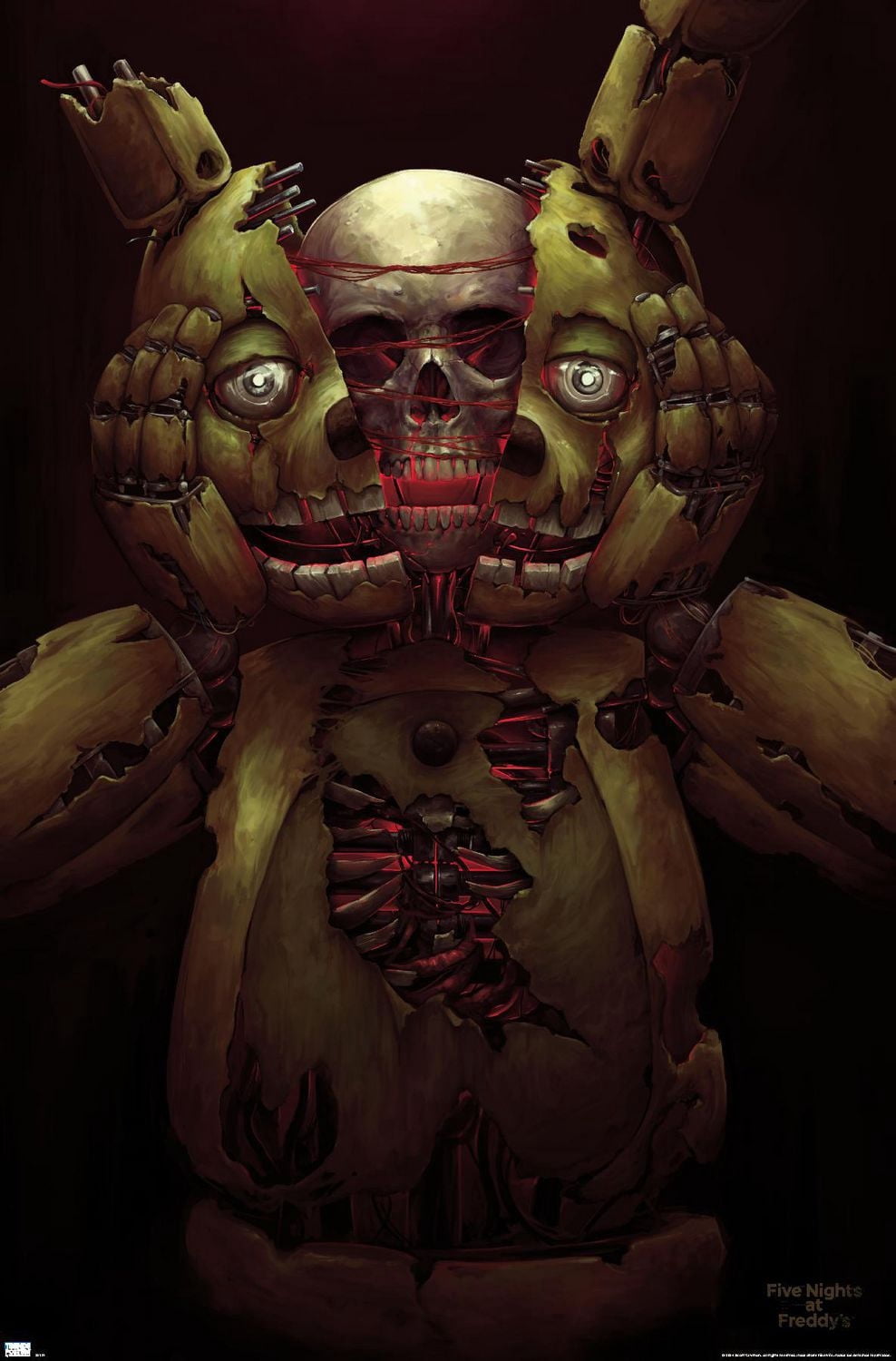 Five Nights at Freddy's - Skull Wall Poster, 22.375" x 34"