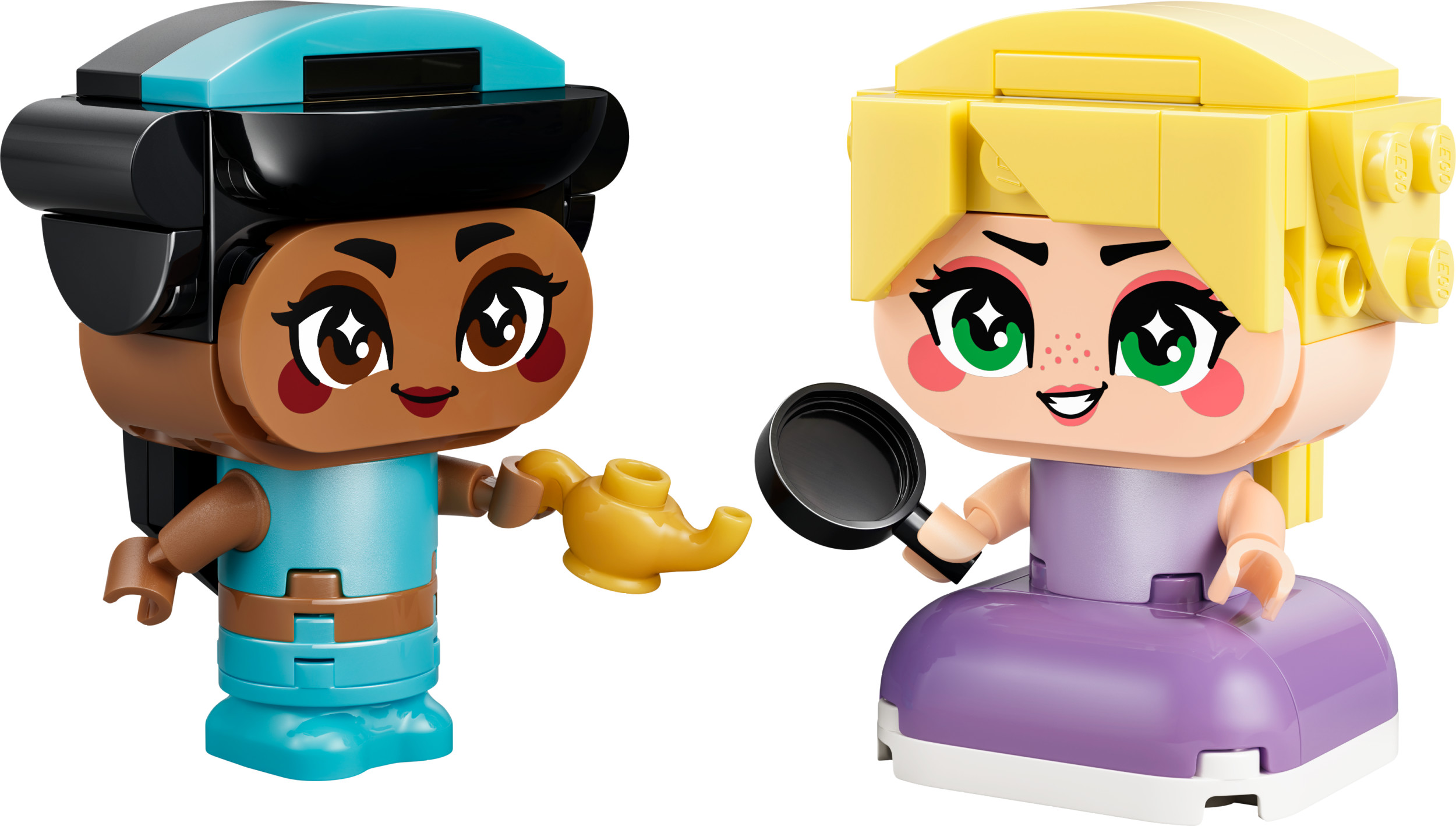 LEGO Disney Princess Mini Jasmine & Rapunzel Building Toy - Princess Toys for Girls & Boys, Ages 5+ - Disney Gifts for Kids - 43303