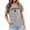 Grey, variant on WILLBEST Womens Shirts Trendy 2025 Women's Keep Canada Flag T Shirt Proud Statement Print T Shirt