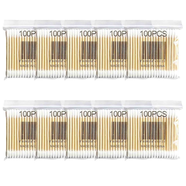 Kyusrd Summer All Sale!100 Soft Bag Wood Stick Double Swab Sanitary Swab