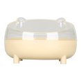 thumbnail image 4 of Bol d'Alimentation Incliné pour Animaux, Bol de Nourriture Confortable Réduit la Charge Cervicale Base Stable Bouche Oblique Matériau Sûr pour Petits Animaux pour Intérieur pour Chiot Jaune, 4 of 8