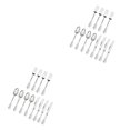 thumbnail image 3 of maskred Eco-Friendly Durable Plastic Forks Spoons and for Party Decor Silverware Silver 18.5cm 2Set, 3 of 6