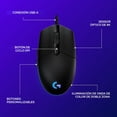 thumbnail image 3 of Logitech G203 Wired Gaming Mouse | 8,000 DPI, LIGHTSYNC RGB, 6 Programmable Buttons, On-Board Memory, Screen Mapping | PC/Mac Compatible - Black, 3 of 6