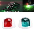 thumbnail image 2 of Ccdes 2Pcs Signal Lamp Red Green LED Waterproof Boat Navigation Light 12V 24V,Side Boat Light,Boat Sidelight, 2 of 8
