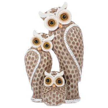 Garden Owl Statue Resin Desktop Owl Adorable Small Owl Garden Landscaping Decor