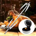 thumbnail image 4 of jinwen Fourchette de Remplacement pour Gril 28cm Poulet Rôti Friteuse à Air Chaud Résistante à la Chaleur et à la Rouille, 4 of 9