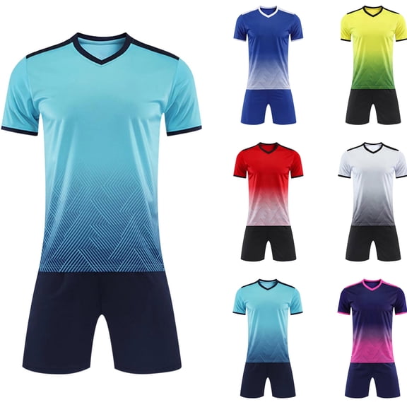 Rbaofujie Impression Personnalisée Maillot d'Entraînement de Soccer pour Garçons Chandails de Soccer pour Enfants Vêtements de Soccer pour Garçons Ensembles d'Uniformes pour Enfants