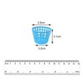 thumbnail image 4 of Mini Panier de Rangement en Plastique Outil de Nettoyage Boîte de Rangement Accessoire de Jardin Seau Bleu, 4 of 8