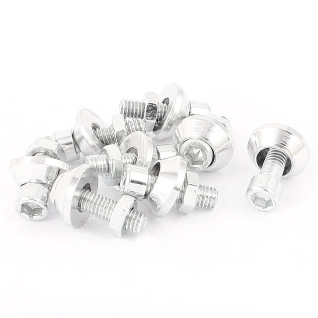 Unique Bargains Auto Car License Plate Frame Hex Head Bolts Screws Fasteners