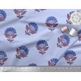 thumbnail image 2 of Soimoi Velvet Fabric Leaves & Floral Block Decor Fabric Printed Yard 58 Inch Wide, 2 of 3