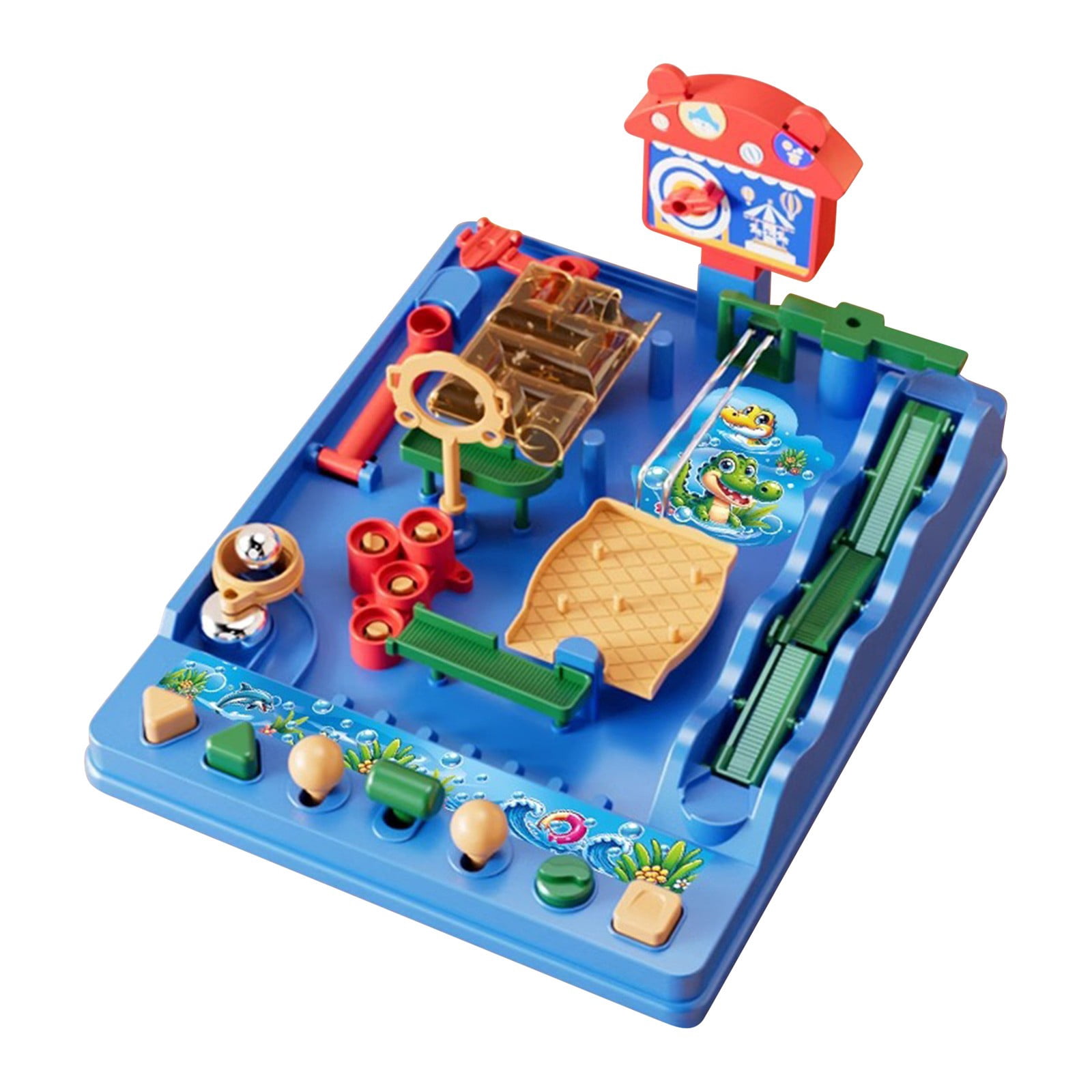 Vaidha Kids Water Adventure Puzzle Board Game | Family Fun Strategy Toy | Parent-Child Interactive Activity | Hands & Feet Exercise Game | Portable Travel Game for Children