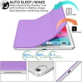 thumbnail image 4 of iPad PRO 12.9 Inch 3rd [ Pro 12.9 3 Generation 2018 ] A1876 A2014 MTHN2LL/A MTHU2LL/A MTEL2LL/A MTEM2LL/A Trifold PC Lightweight Smart PU Leather Protective Hard Back Cover - Purple, 4 of 8